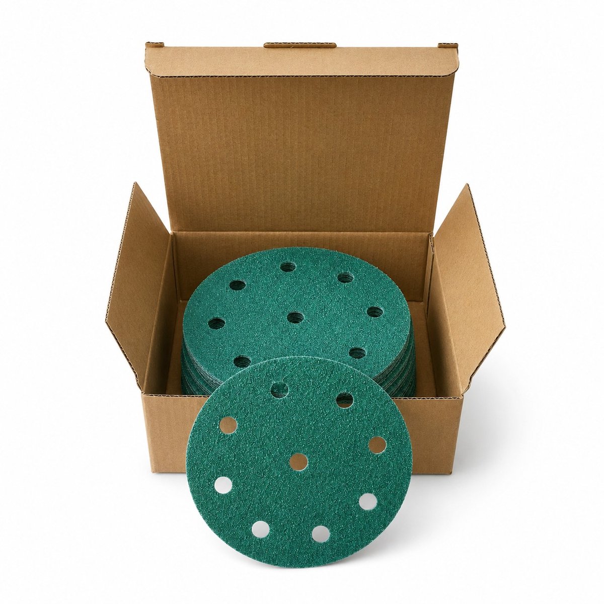 Multiblade MB127 Schuurschijven 125 mm - Korrel P180 - 9 Gaten - Klittenband - 50 Stuks - Geschikt voor Festool Excenterschuurmachine