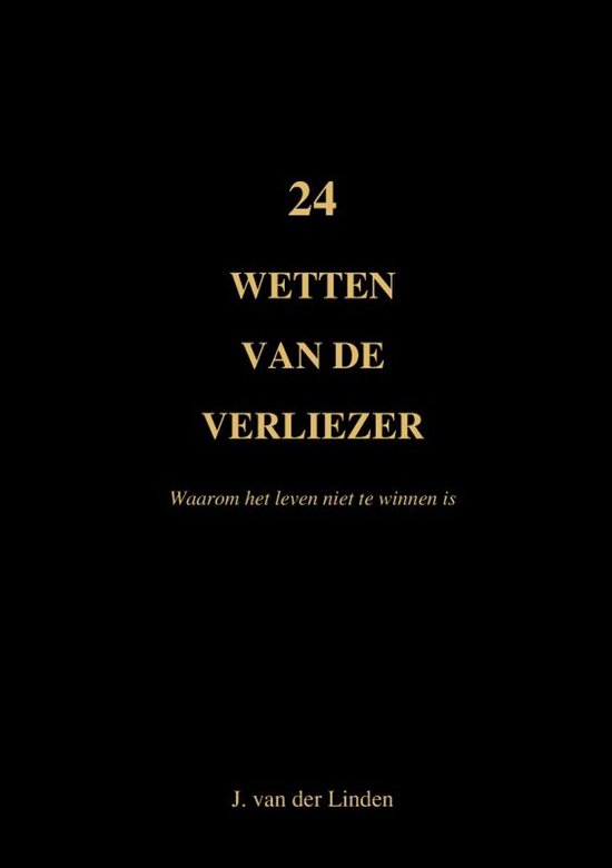 24 Wetten van de Verliezer - cover