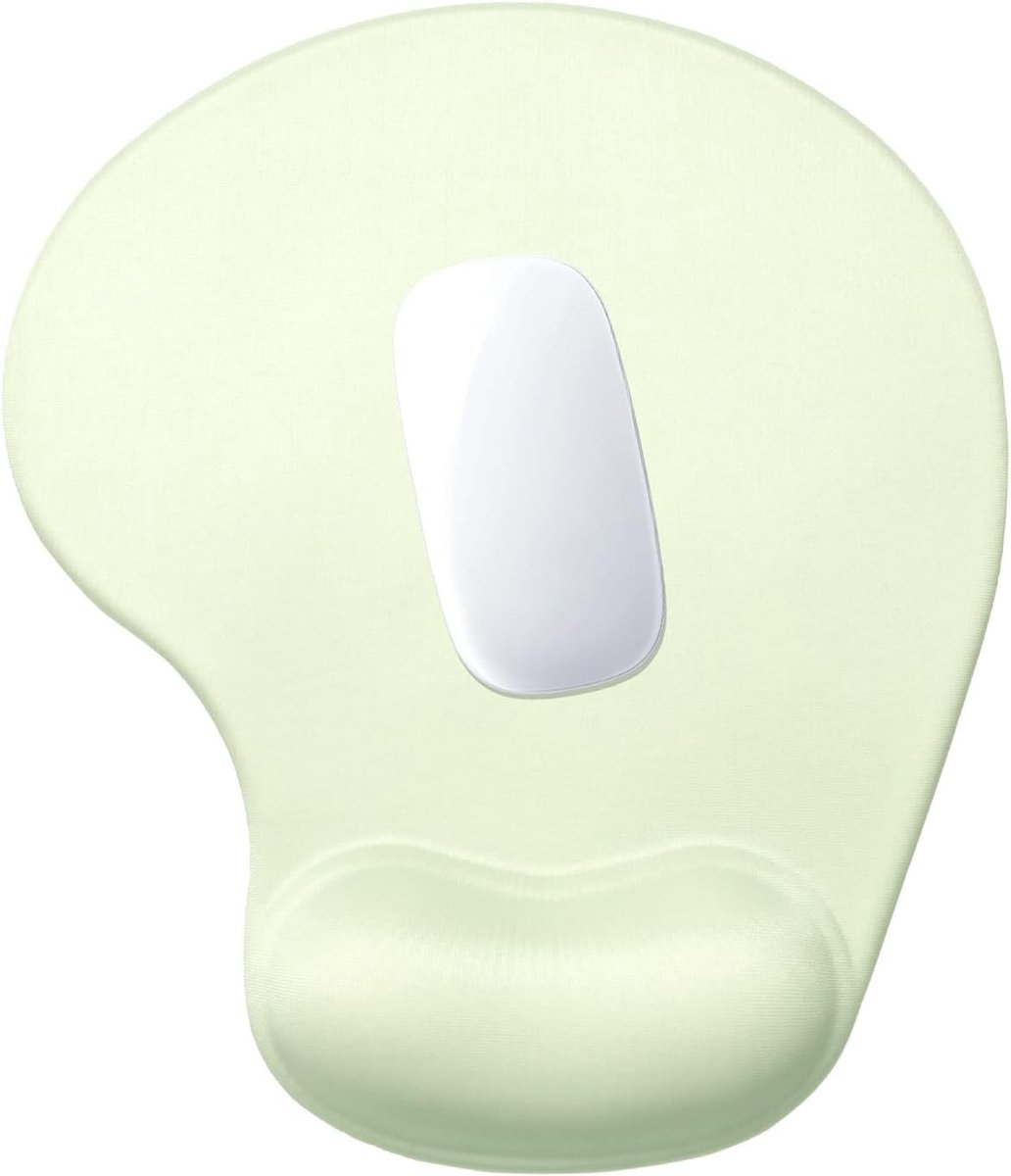 Ergonomische Muismat met Polssteun - Waterdichte Comfortabele Muismat voor Zachte Polspositie in Zee Groen