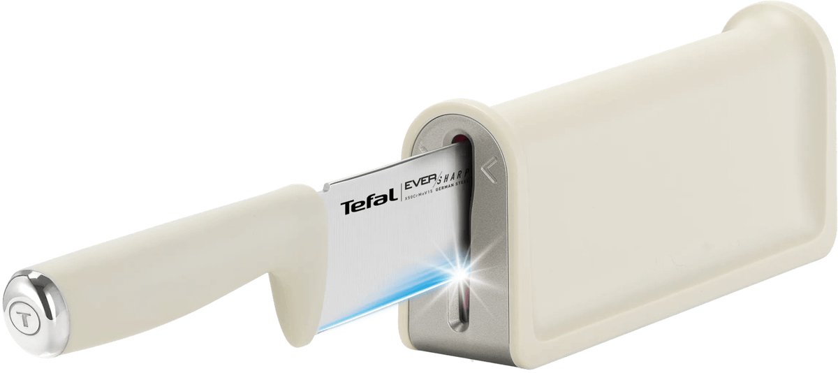 Tefal EverSharp Daily K3292S04 - Kokmes - 16,5 cm - Geïntegreerde slijper - Roestvrijstaal