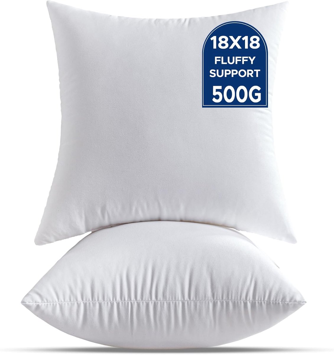 SnelShoppen - Pillow Filling Set van 2 - 45x45 Cm Medium Witte Decoratieve Kussenvullingen voor Woonkamer, Bank, Bed, Binnengebruik