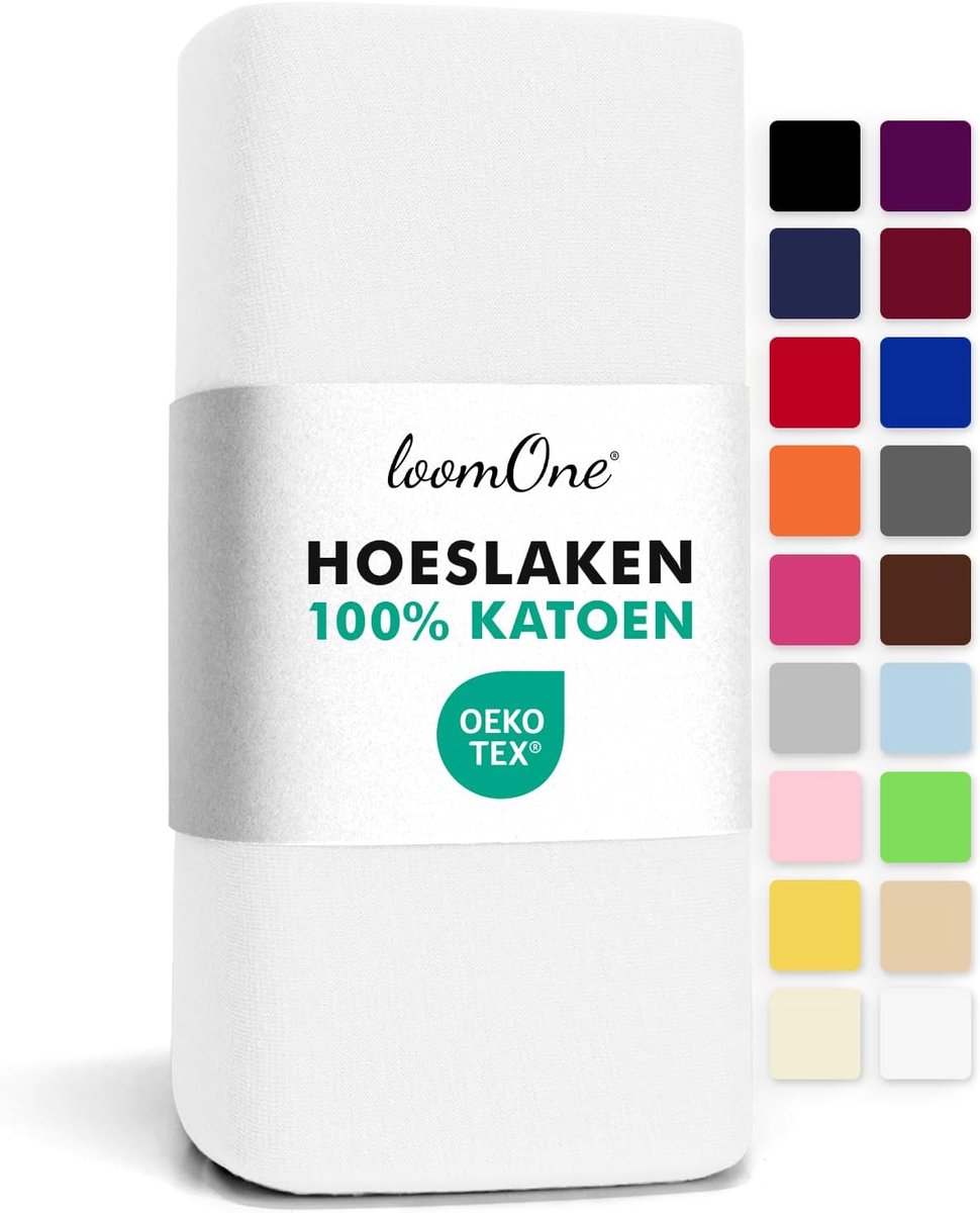 SnelShoppen - Fitted Sheet TOPPER 120x200-130x200 cm - 100% Katoen - Ademend en Zacht - OEKO-TEX Gecertificeerd - Perfecte Pasvorm met Elastische Band