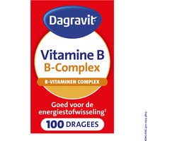 DA Dagravit Vitamine B B-Complex - Vitamine B1, B2, B3, B5 en B6 ondersteunen het energieniveau in het lichaam. - 100 tabletten - 100 stuks