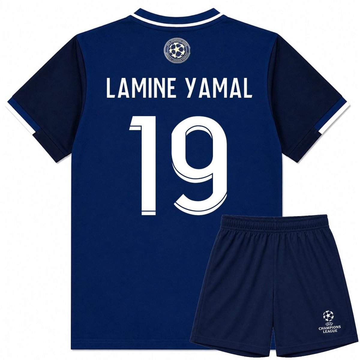 Lamine Yamal Champions League Voetbaltenue - Voetbal Tenue Kinderen - Shirt en Broekje - Jongens en Meisjes -- Maat 164