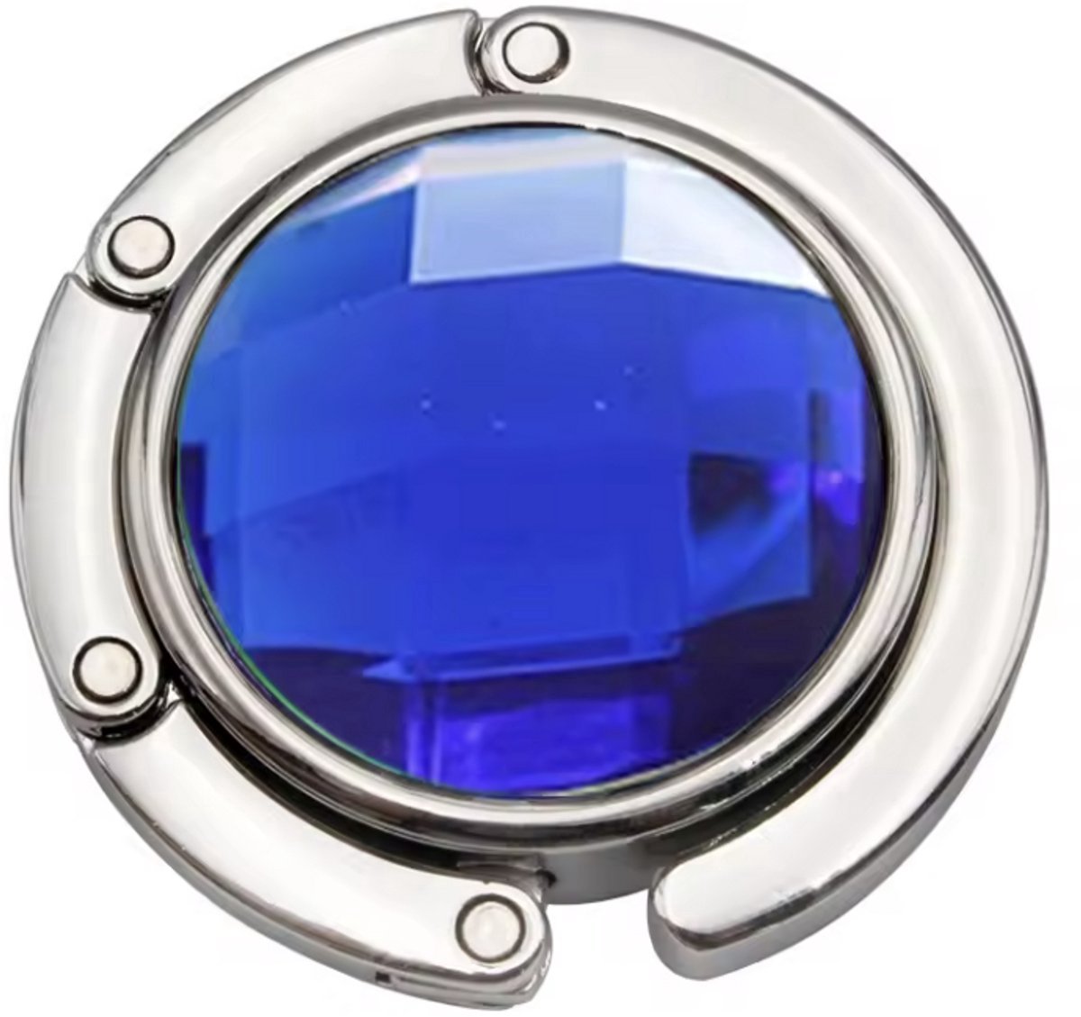 *** 1 stuk Tassenghanger - Tafelhaak voor tas - Donkerblauw - Tas aan tafel hangen - Inklapbaar - Compact - Travel Size van Heble® ***
