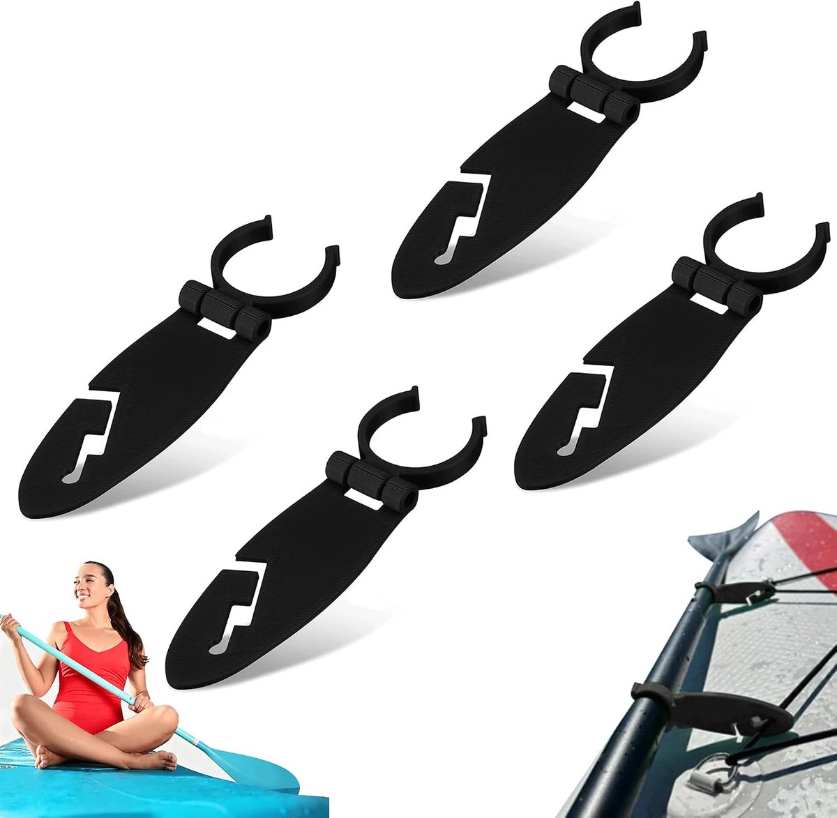 KZQ Bevestigingen voor paddleboard – Bevestigingsclips voor paddleboards – Vinclips – Watersport – Accessoires – Bevestigingsclips
