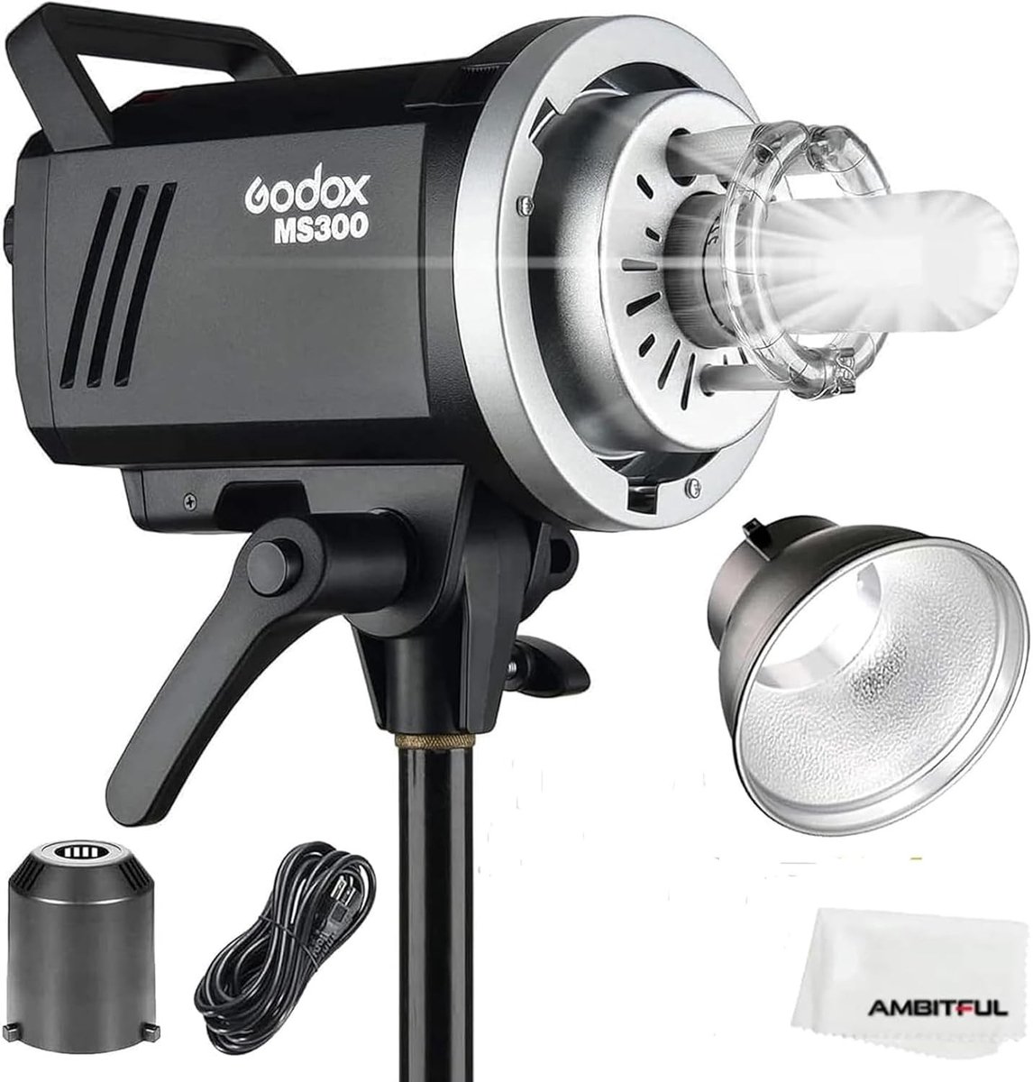 Solidchoice - 300W Studio Flits met Draadloze Ontvanger en 150W Model Lamp