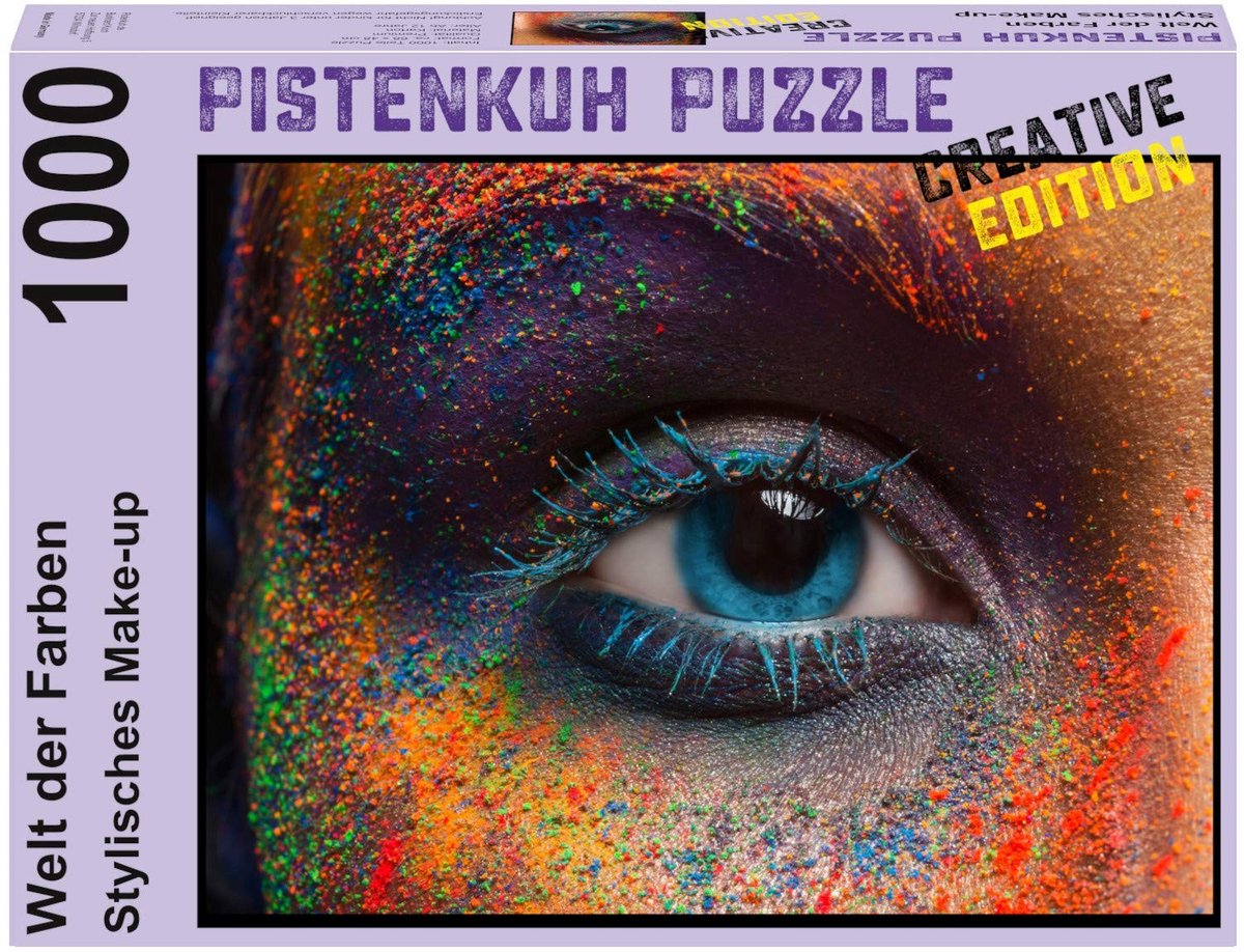 Solidchoice - 1000-delige Puzzel Creatieve Editie met Make-up Oog