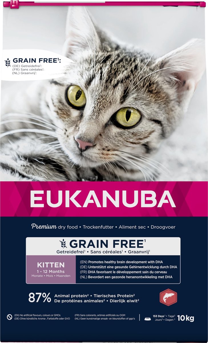 Solidchoice - Droogvoer voor Kitten, Graanvrij met Zalm, 10 kg