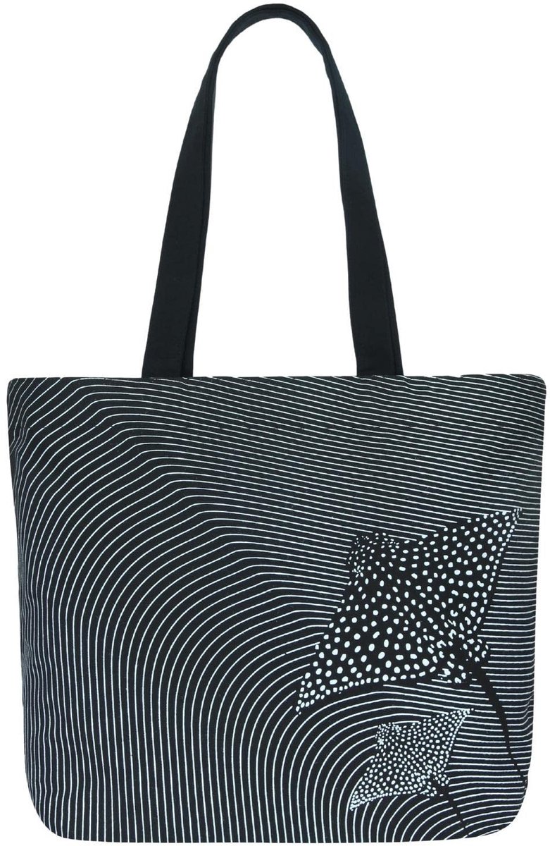 Solidchoice - Grote Canvas Schoudertas met Rits voor Vrouwen