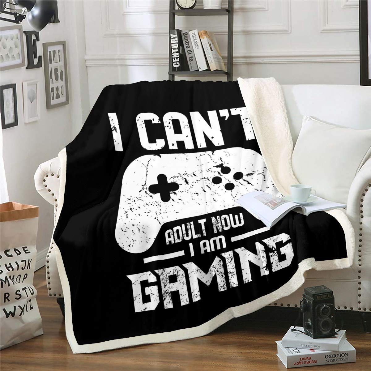 Solidchoice - Gamer Fleece Deken met Joystick Design voor Kinderen