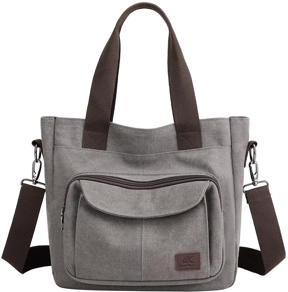 Solidchoice - Vintage Canvas Schoudertas voor Vrouwen