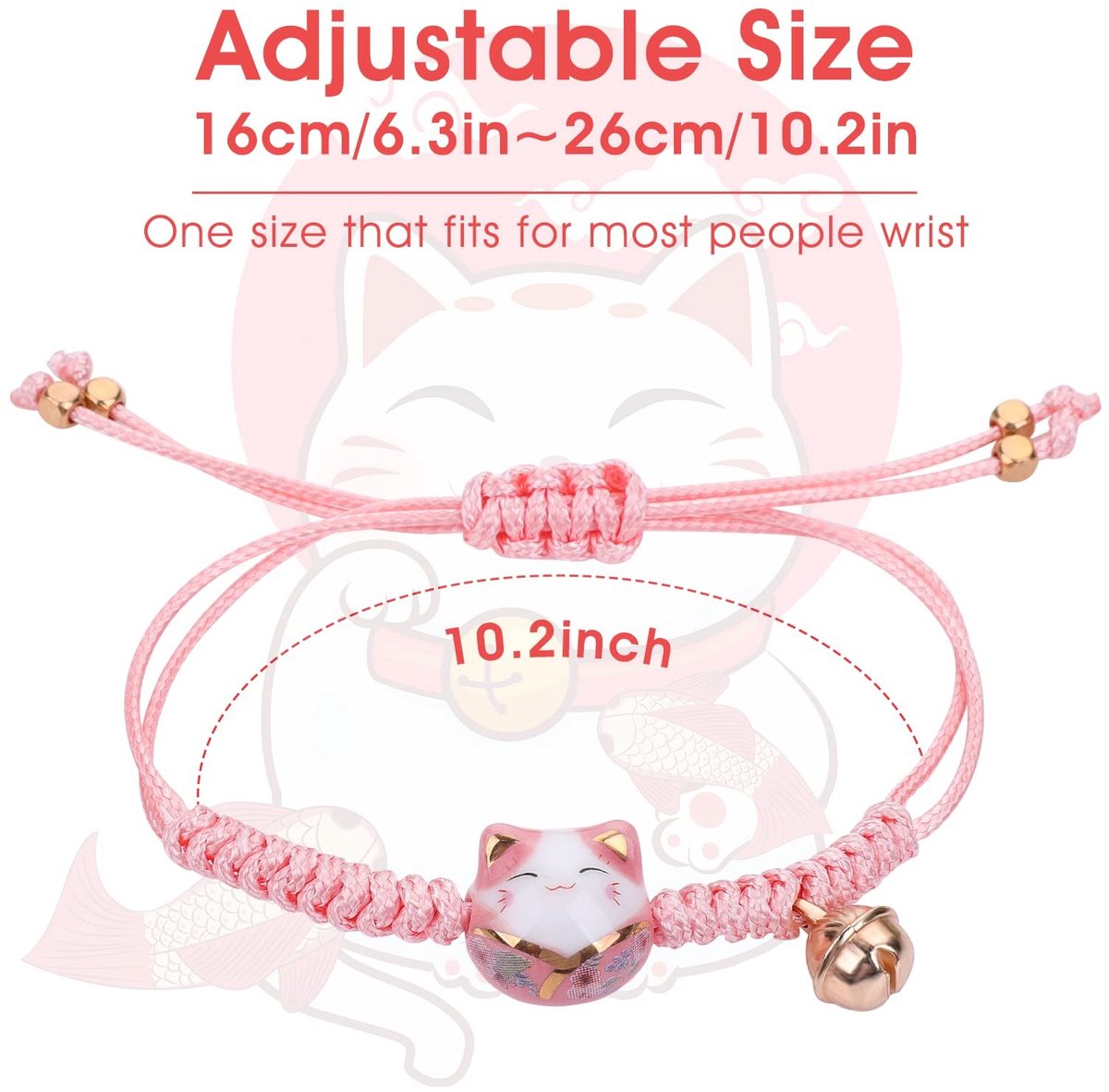 Solidchoice - Set van 3 Geluks Kattensieraden met Bel