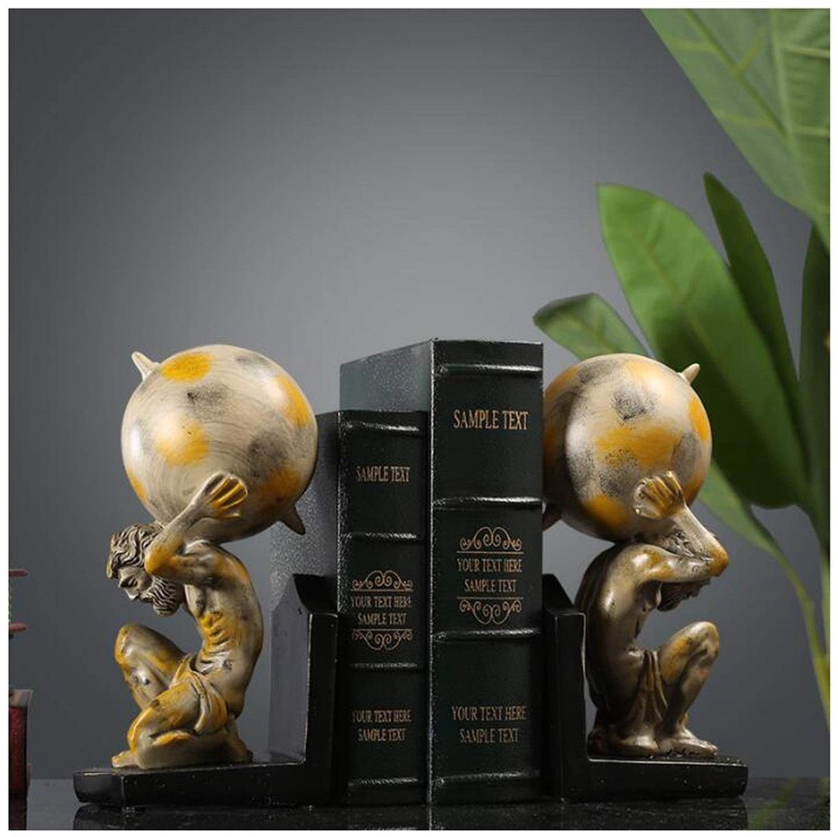 Solidchoice - Creatieve Hercules Boeksteunen van Resin