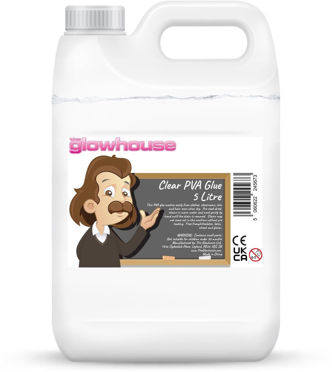 Solidchoice - Eco-vriendelijk Transparante PVA Lijm, 5 Liter