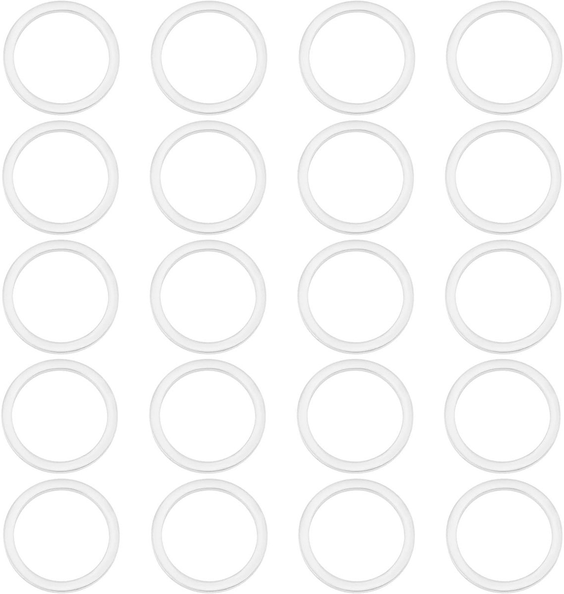 Solidchoice - 20 Stuks Aluminium Olie Afvoerplug Ringetjes