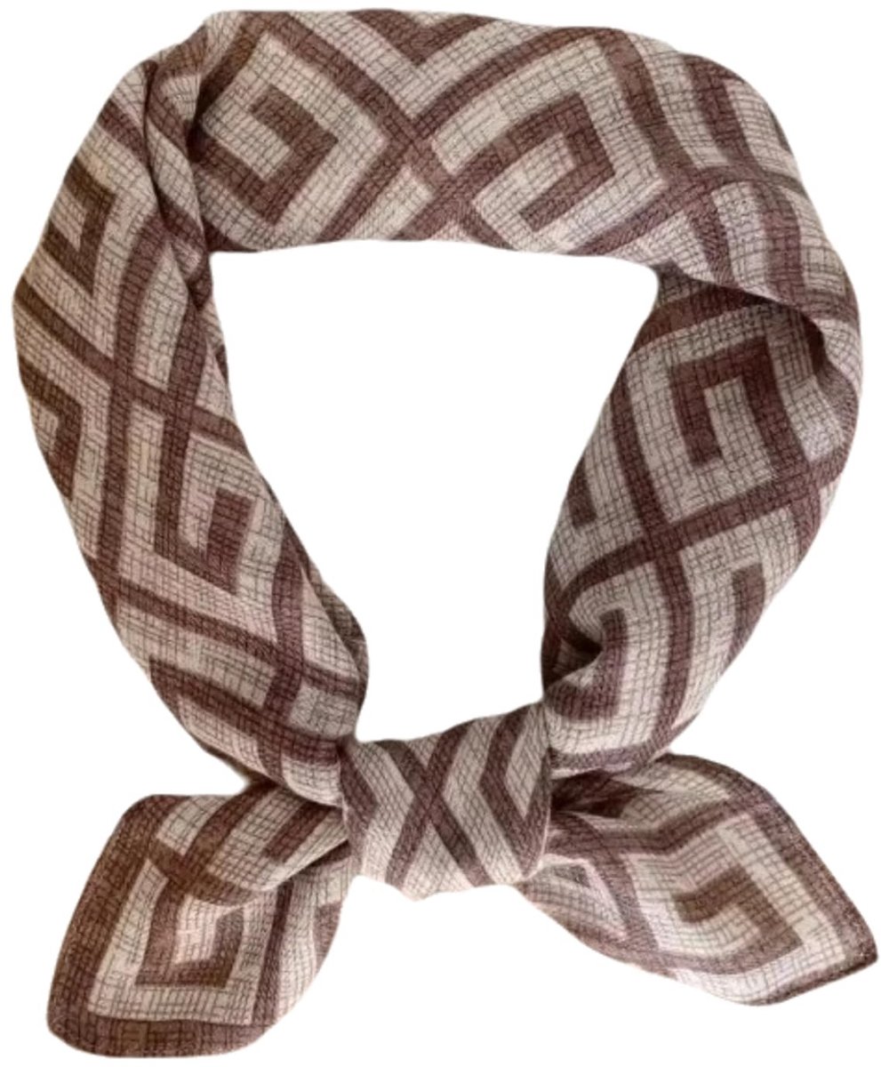 Kleine Elegante Zijde Sjaal 70x70cm voor Stijlvolle Outfits