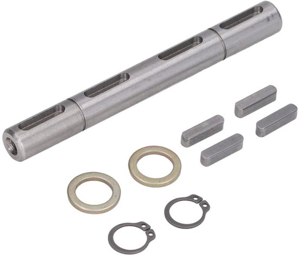 Wormreductiemiddel Dubbele Uitgaande As - Gelegeerd Staal - 14 Mm Diameter - 128 Mm Lengte - Groot Draagvermogen - Stabiele Prestaties - Reductiemiddel