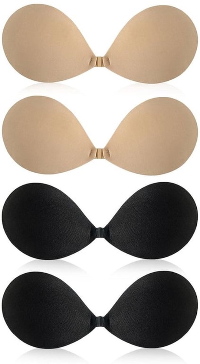 Onzichtbare Beha 4 Paar - Zelfklevend - Rugvrij - Herbruikbaar - Comfortabel - Capabio-gel, Polyester, Spandex - Push-up Beha