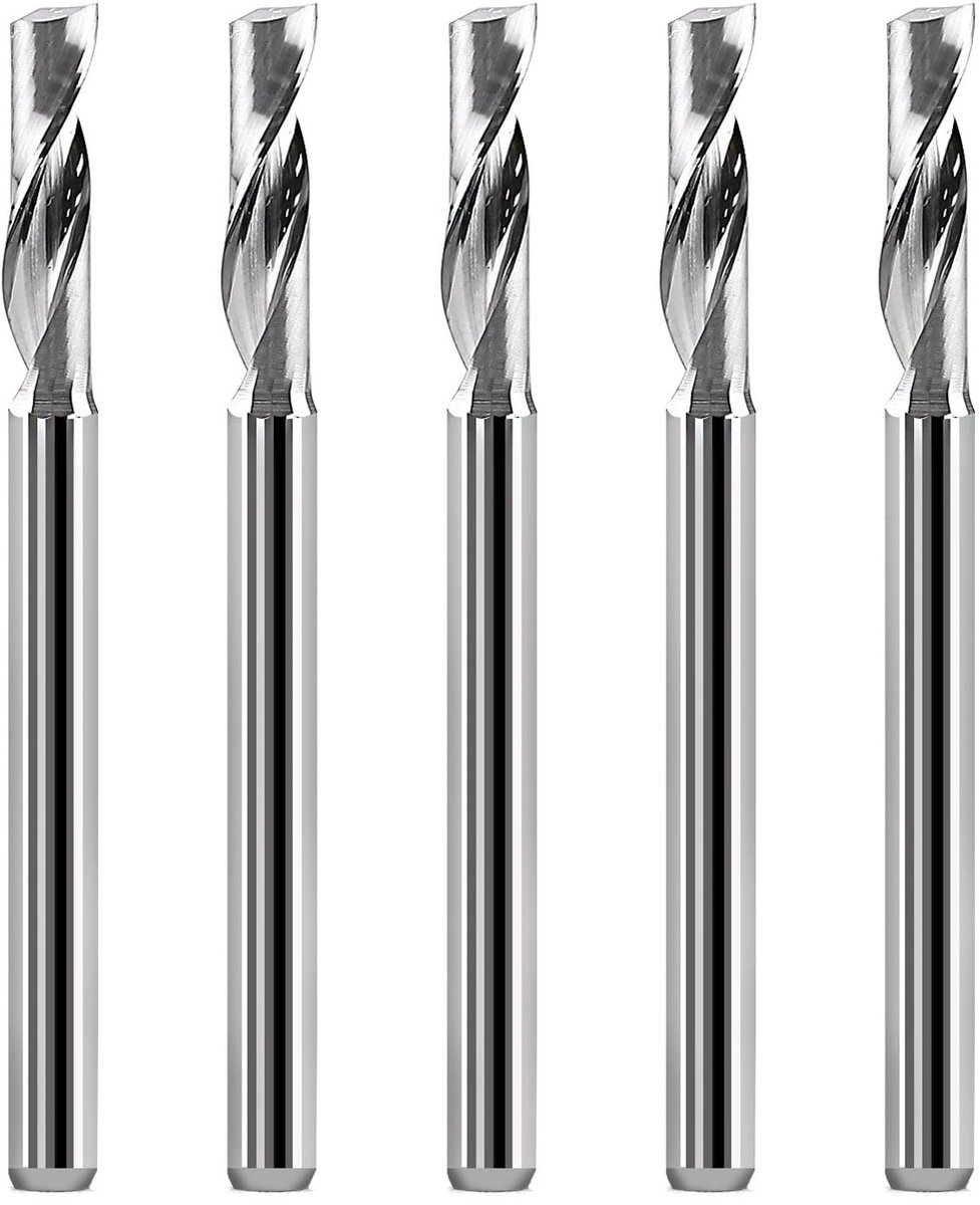 Solidchoice - 5 Stuks 3.175 mm CNC Frees Bits voor Diverse Materialen