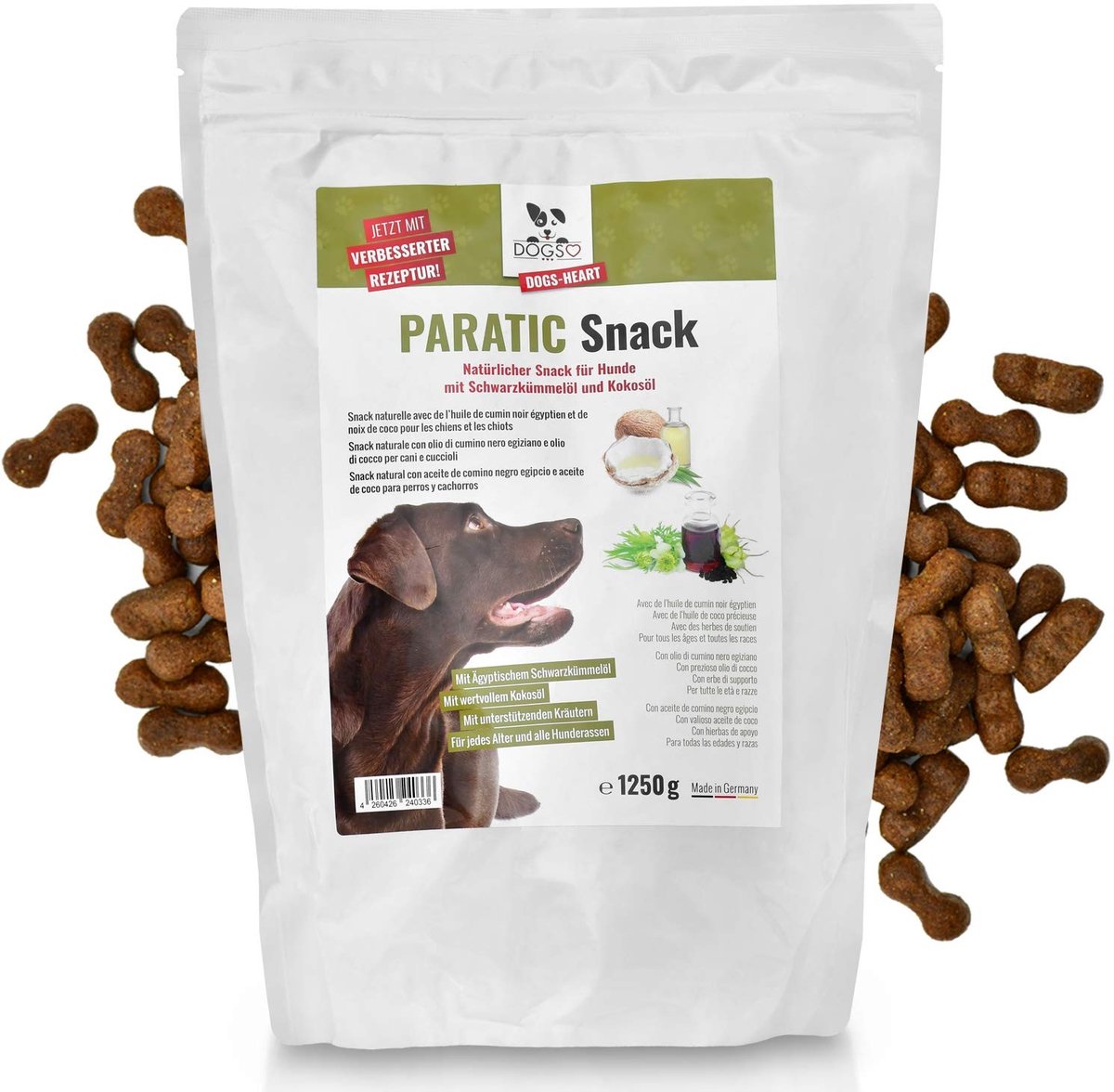Solidchoice - Natuurlijke Beschermende Snack voor Honden met Kokosolie, 1250g