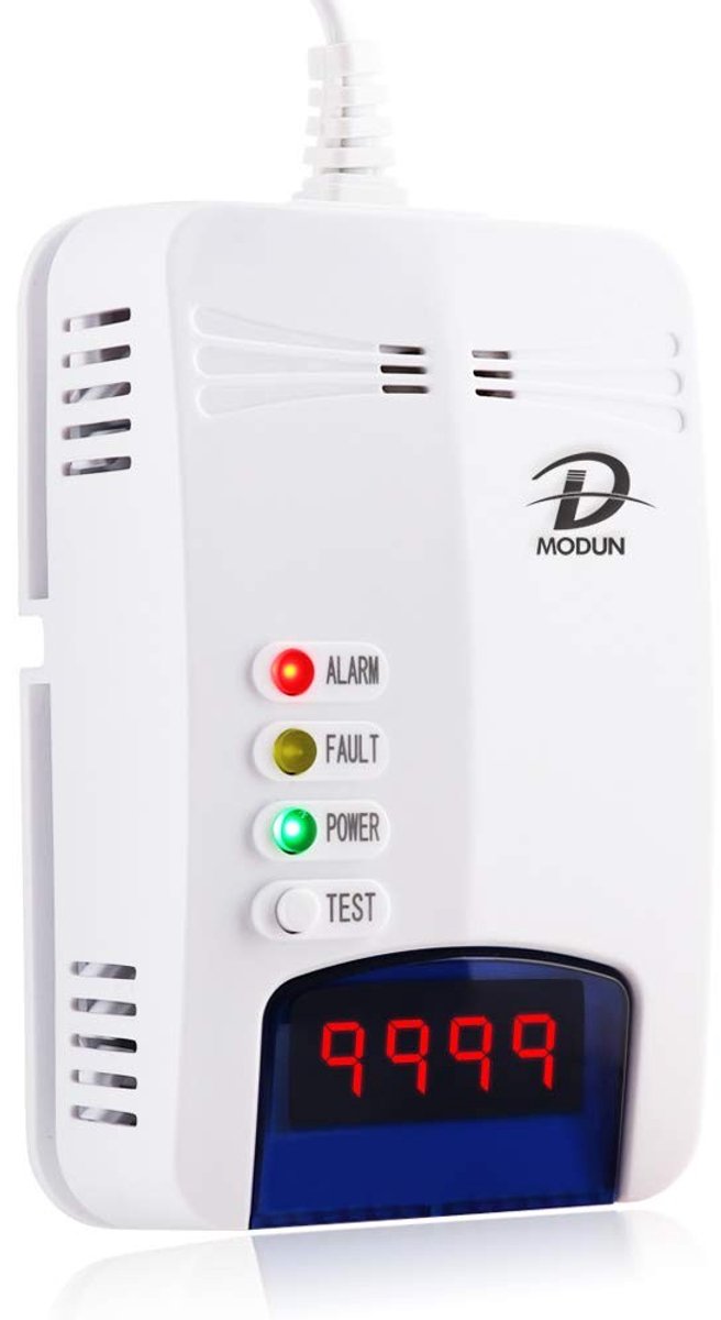 Solidchoice - Gaslekdetectie Sensor met Alarm en Digitale Weergave