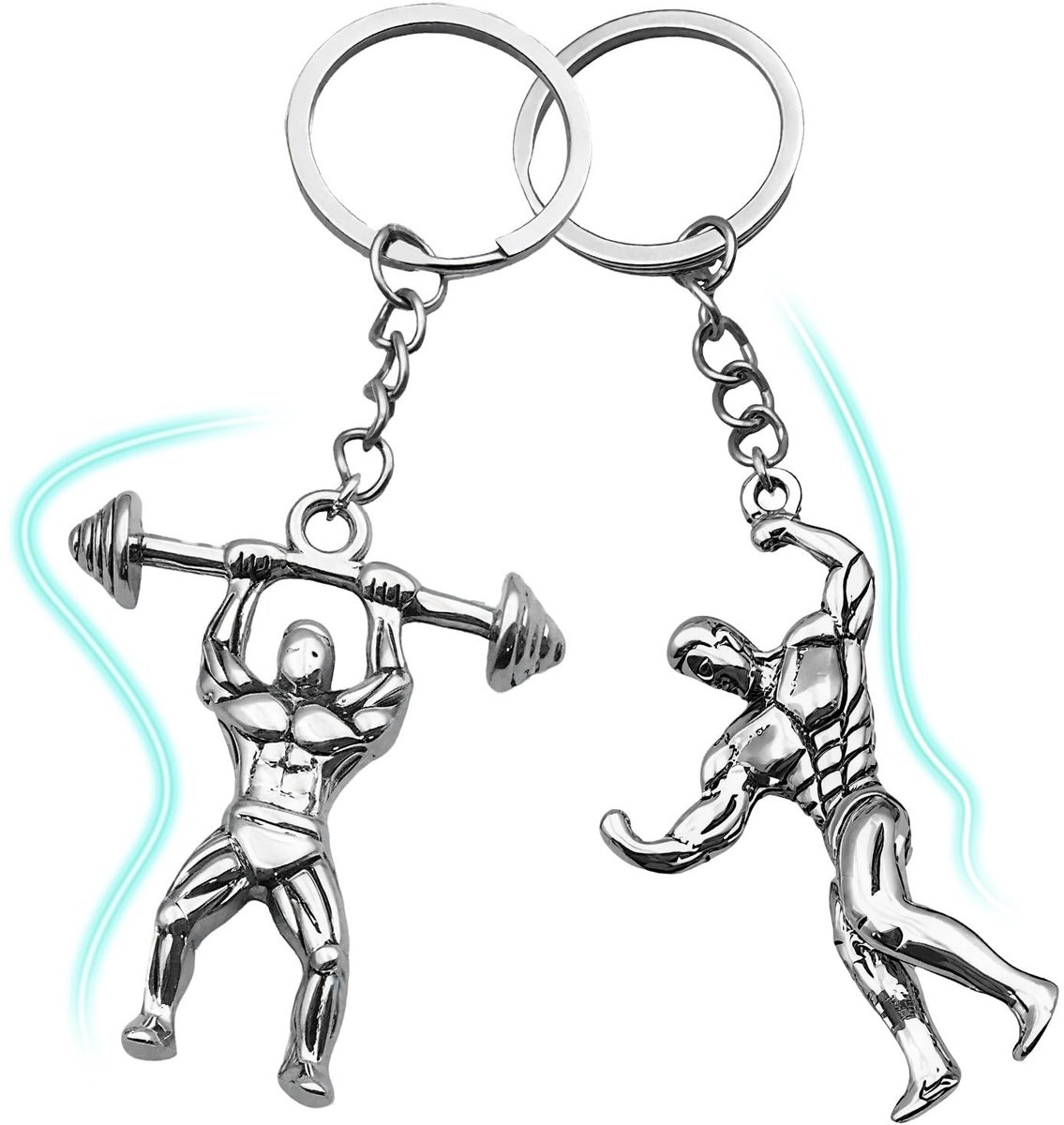 Solidchoice - Fitness Sleutelhanger voor Bodybuilders