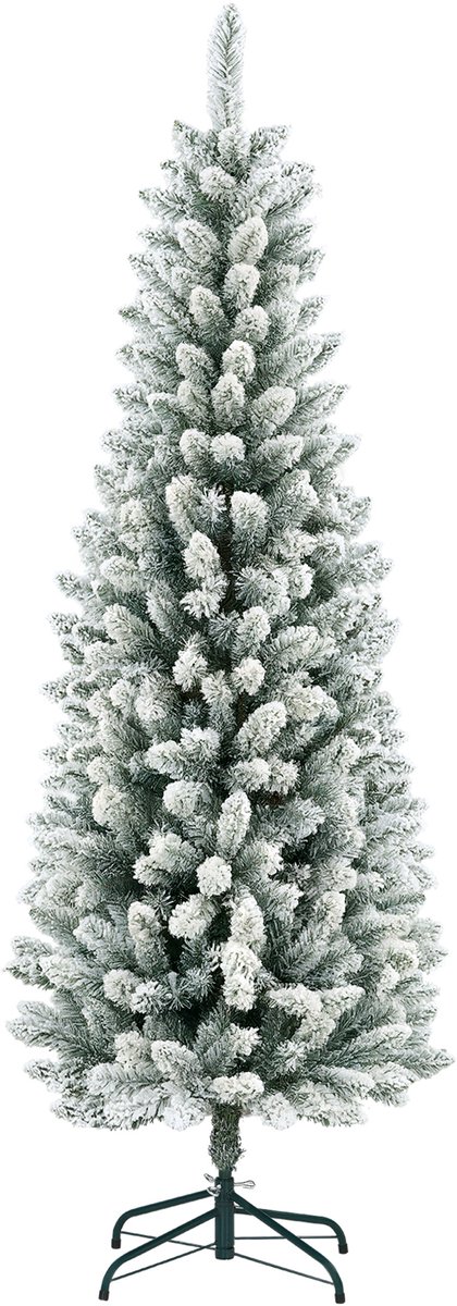 HOMCOM Kerstboom Kunststof, Metaal 65L x 65B x 183H cm Groen