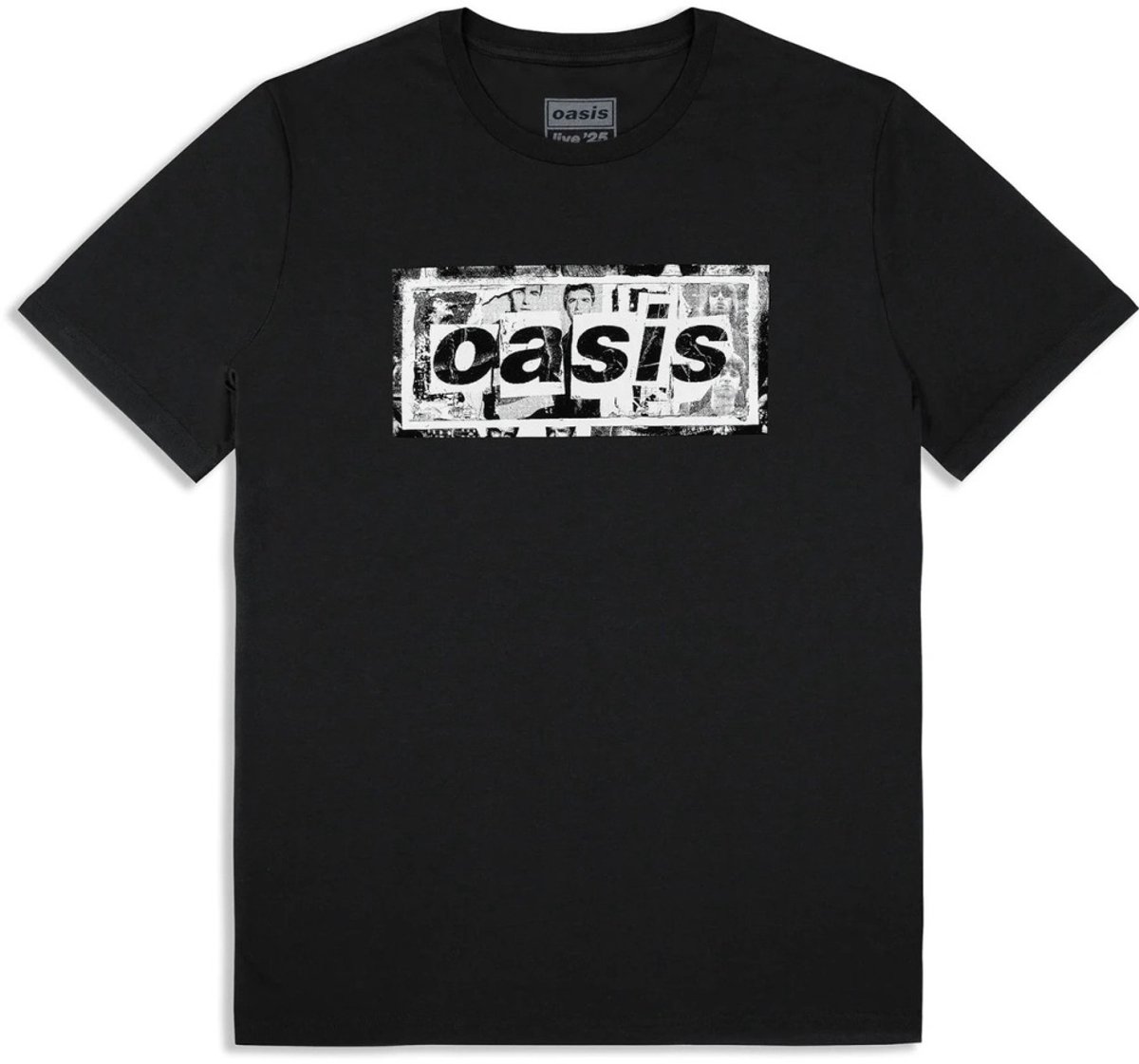 Oasis - Collage Live '25 World Tour Heren Tshirt - M - Zwart