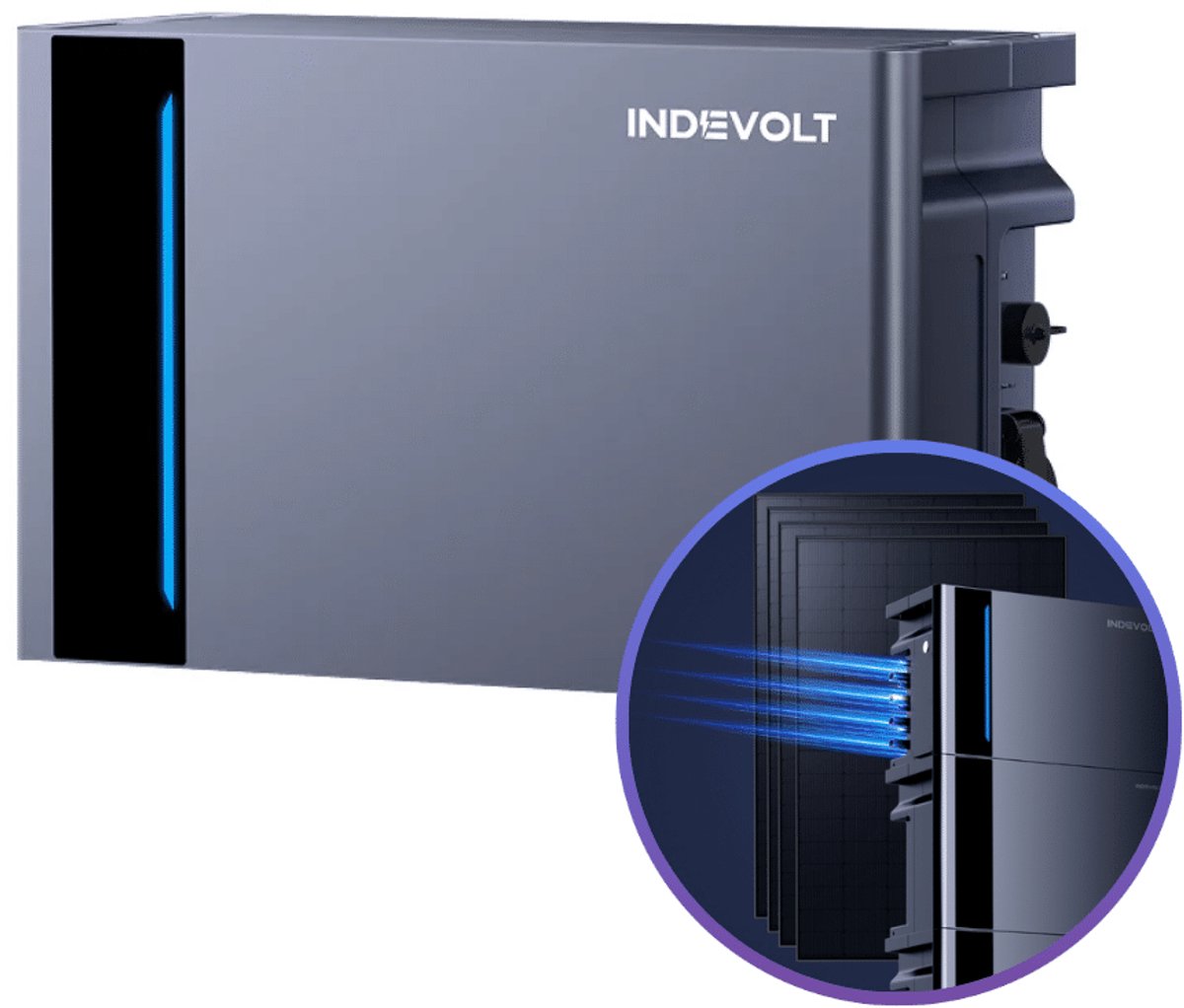 Indevolt - PowerFlex 2000 Hybride - 8 kWh - Thuisbatterij met Stekker - Plug & Play