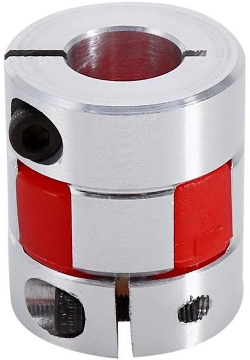 Koppelingsas 8 x 12 mm - Aluminium - Elastische Koppeling - Stappenmotor - Lichtgewicht - Stabiele Prestaties - Askoppeling