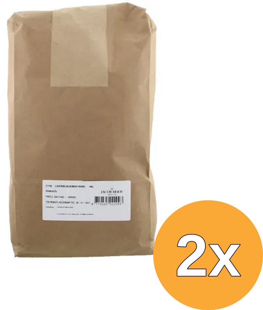 2x Jacob Hooy Lavendelbloemen Frans (1000 gr)