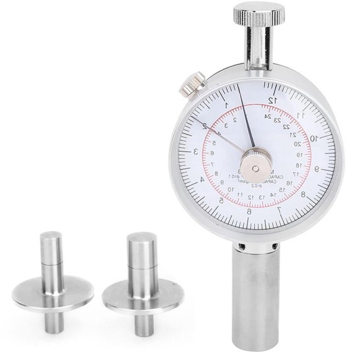 Fruitpenetrometer voor het meten van fruithardheid - 0,5-12kg/cm² - Sclerometer - Fruithardheidstester - Meetkoppen - Kwaliteitscontrole fruitschil - Fruitkwaliteitstester met 2 meetkoppen
