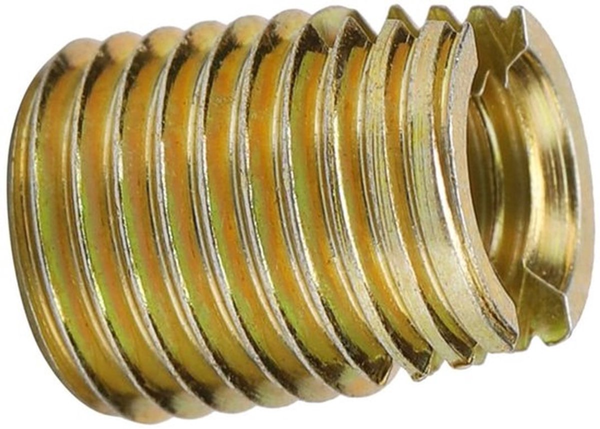 Draadinzetstukken - Zelftappende draadinzetstukken - Hoogwaardig koolstofstaal - 20 stuks - Hardware-accessoires - Geschikt voor diverse...