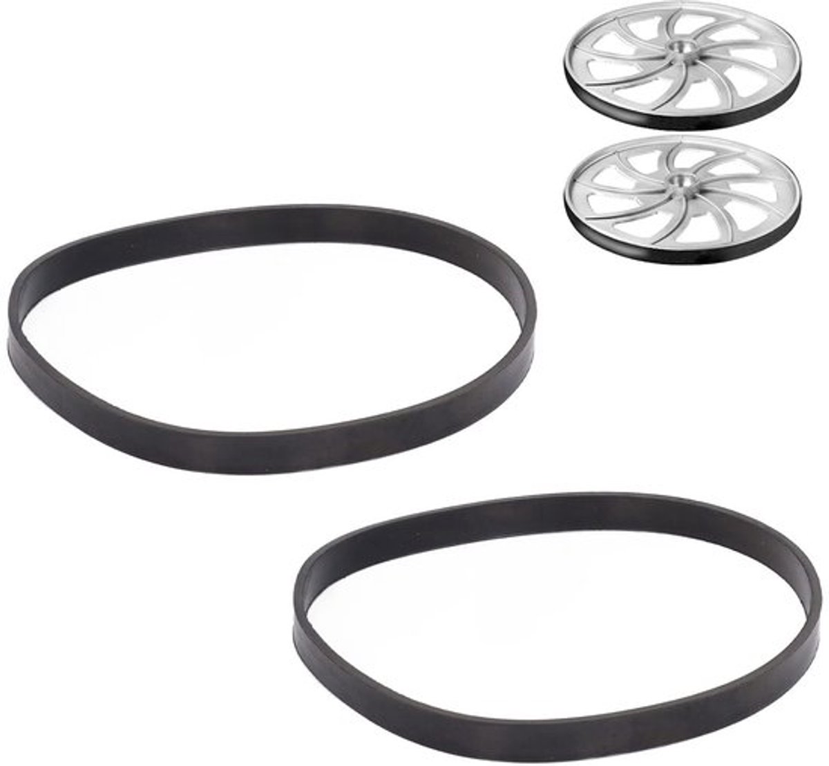 Bandzaagband Set van 2 - Vervangingsonderdeel - Rubber Band - 13 Mm Breed - 3 Mm Dikte - Voor Houtbewerking - Lintzaagband