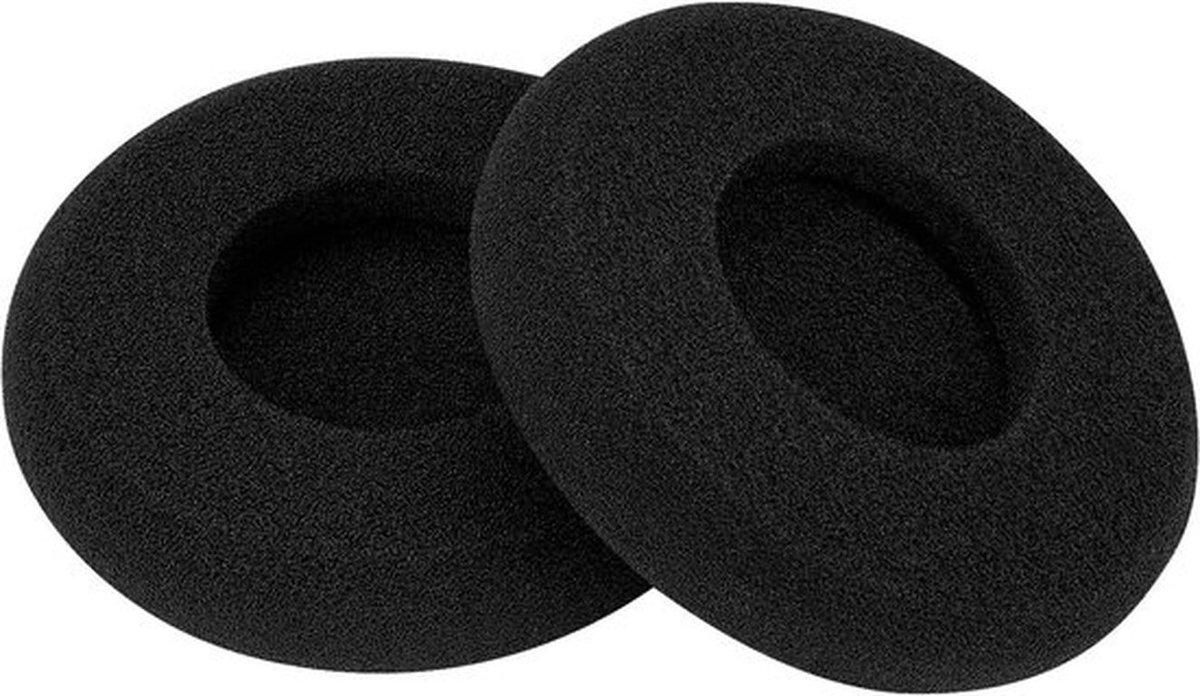 Vervangende oorkussens - headset oorkussens - schuim - zwart - SR60 - SR80 - SR125 - SR225 - M1 hoofdtelefoon - geschikt voor alle modellen - vervangingsset.