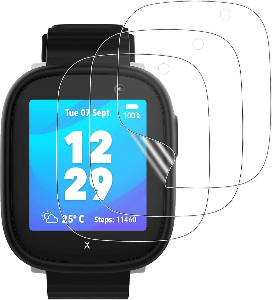 Pack of 3 Hydrogel Film for Xplora X6 Play HD Transparent Flexible Full Cover Bubble-Free Scratch Resistant - ShopVlot