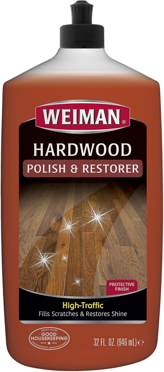 Weiman Polishing and restoring heavily stressed hardwood floors, natural gloss, removes scratches, leaves a protective - ShopVlot
