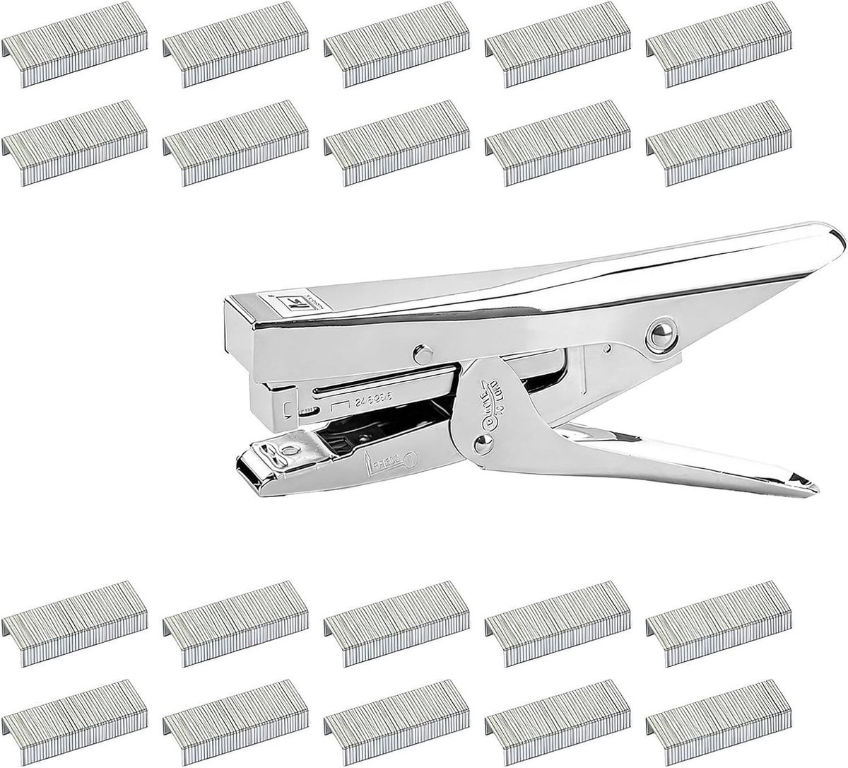 Ergonomische nietmachine voor kantoor en thuis met 1000 standaard nietjes – capaciteit 20 vellen, ideaal voor professioneel gebruik en efficiënt documentbeheer