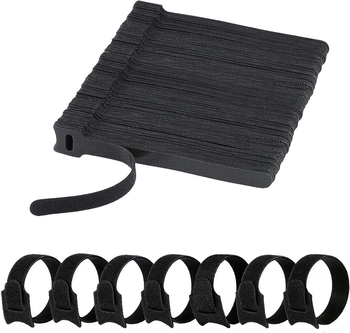 Kabelbinders 140 stuks - Herbruikbaar - Duurzaam nylon - Perfect voor kabelorganisatie - ShopVlot