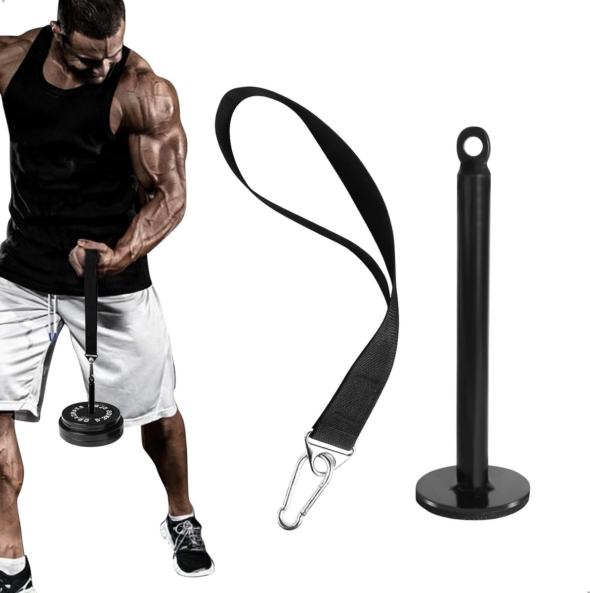 Armworstel trainingsgordel - roestvrijstalen gesp - antislip riem - effectieve armtraining - ShopVlot