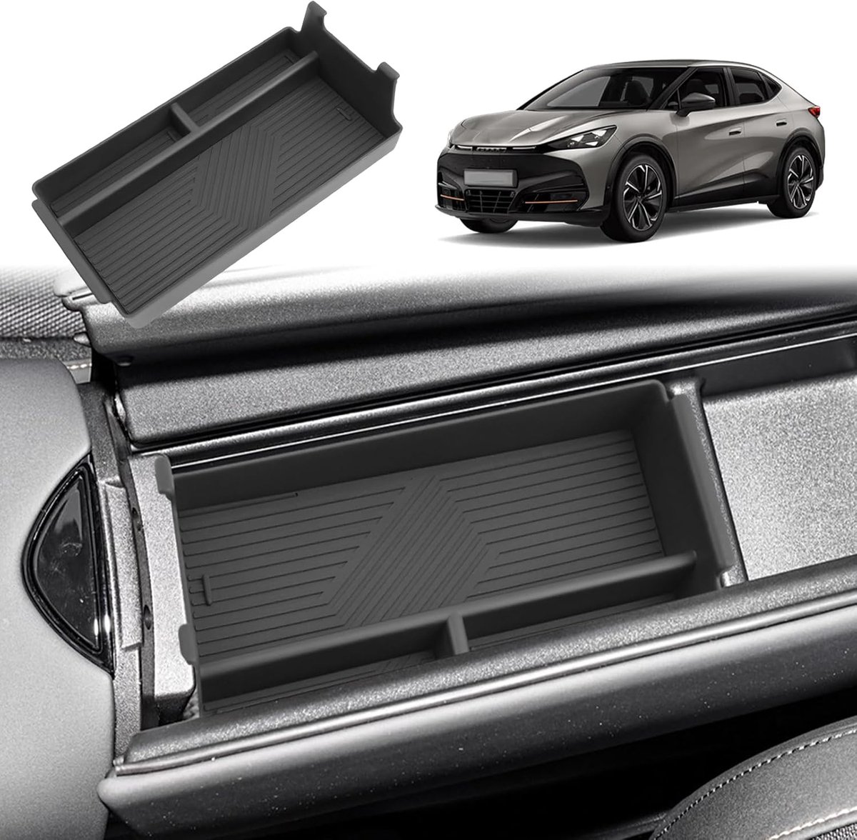 Opbergbak voor middenconsole - Geschikt voor Cupra Tavascan 2025 2026 - Duurzaam ABS kunststof - ShopVlot