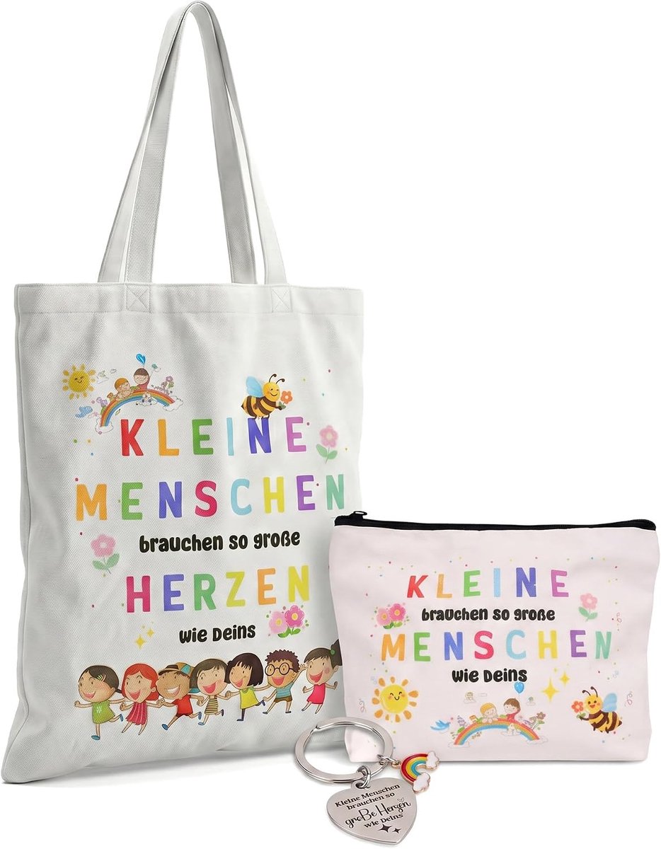 Cadeau voor pedagogisch medewerkers - Bedankkaartjes en enveloppen - Afscheidscadeau voor kleuterleidsters - 6 sets - ShopVlot