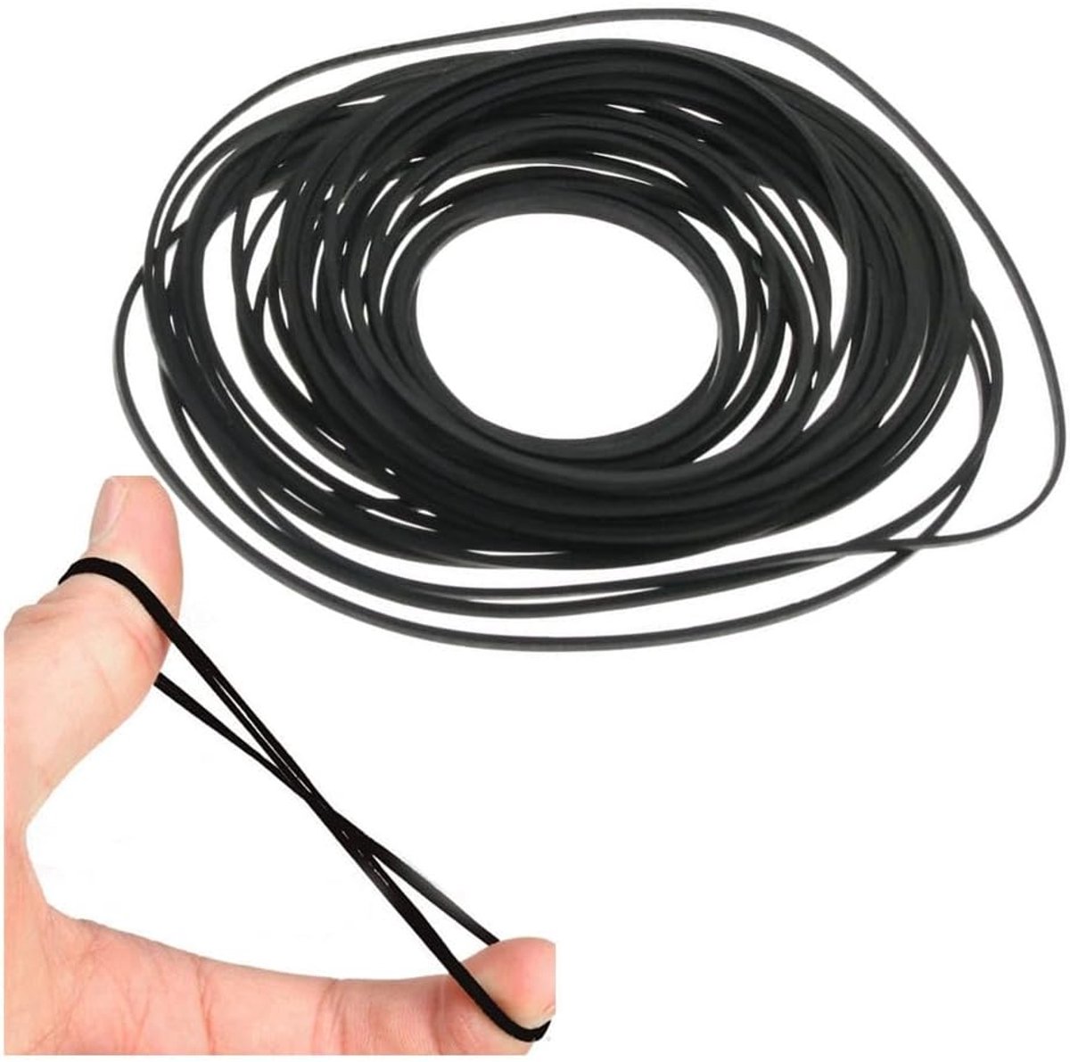 Universele Plat Aandrijfriemen 50 Stuks - Gemengde Maten - Rubber - Ideaal voor Cassettebanden - ShopVlot