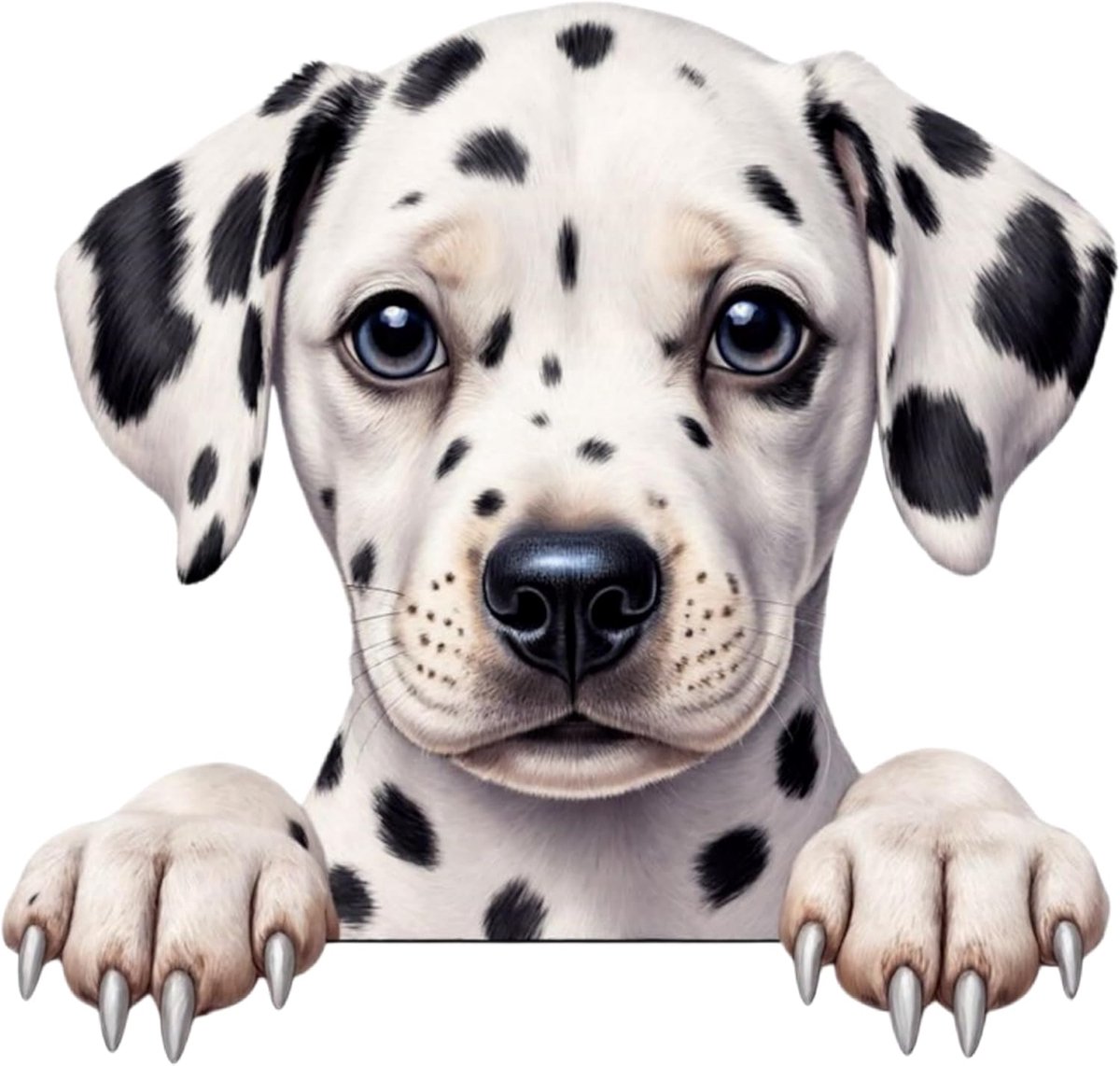 Puppy gluren vinyl autostickers 5,5 inch - glanzende waterdichte autostickers, duurzame bumperstickers en decoratieve - ShopVlot