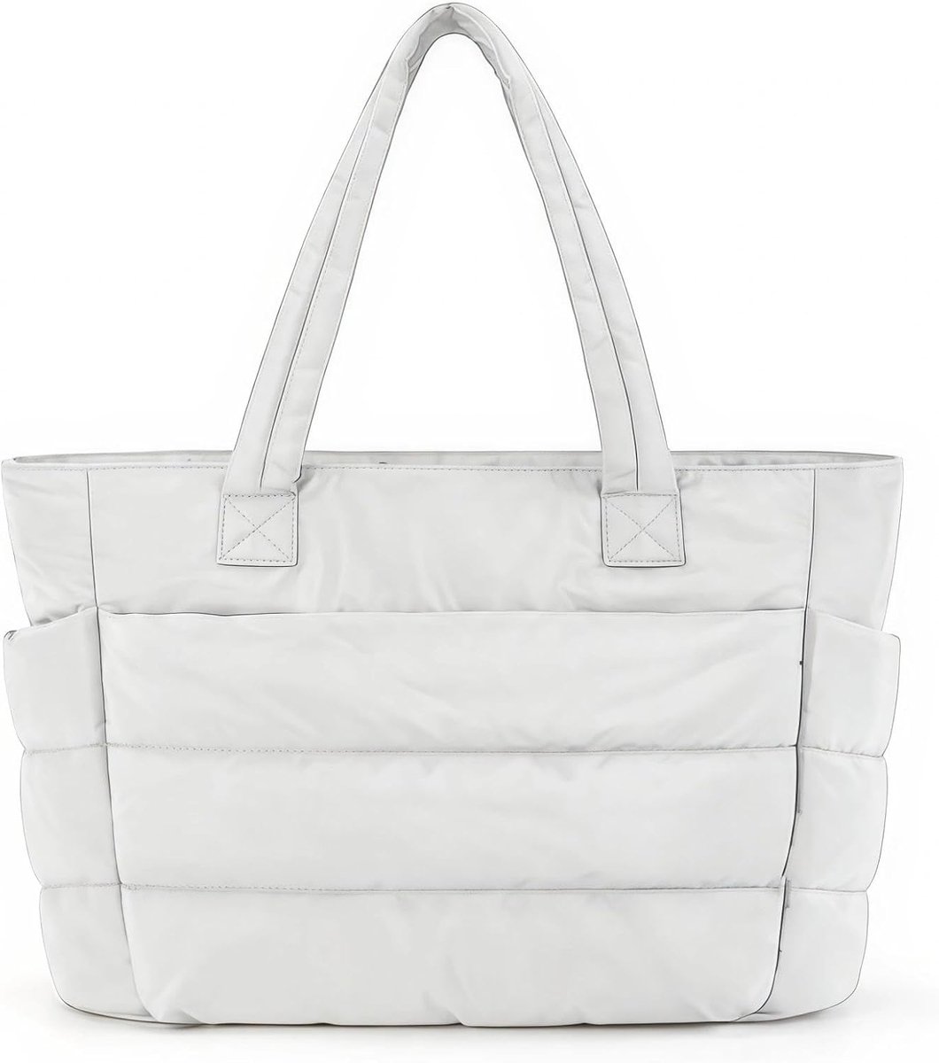 Women's Handbag, Tote Bag, Down Bag, Puffy Tote Bag, Sports Bag, Portable Laptop Shoulder Bag, Shopping Bag with - ShopVlot