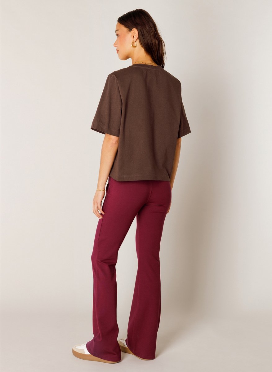 BASE LEVEL Noa Jersey Shirts - Brown - maat 38