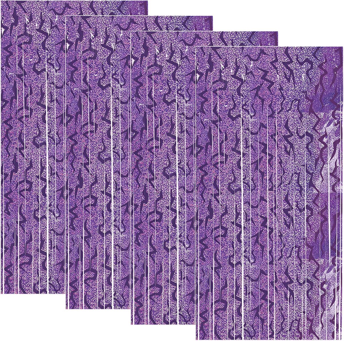 Kpop glittergordijn, 4 stuks, paars, 2 x 1 m, glittergordijn, verjaardag, fotowand, achtergrond, klatergordijnen voor - ShopVlot