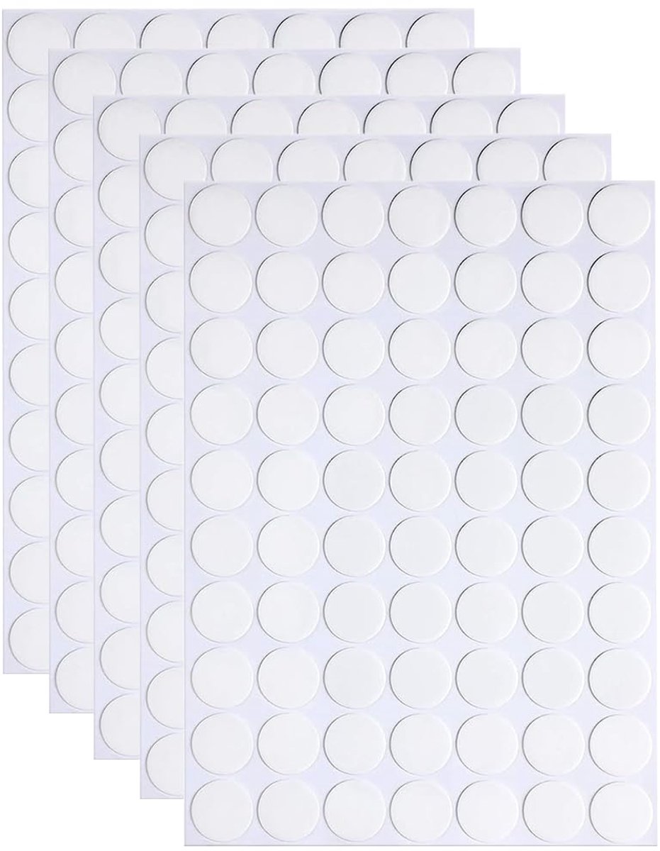 Dubbelzijdige lijmstickers 350 stuks - ronde pads 20 mm - sterk en waterproof - ideaal voor knutselen - ShopVlot