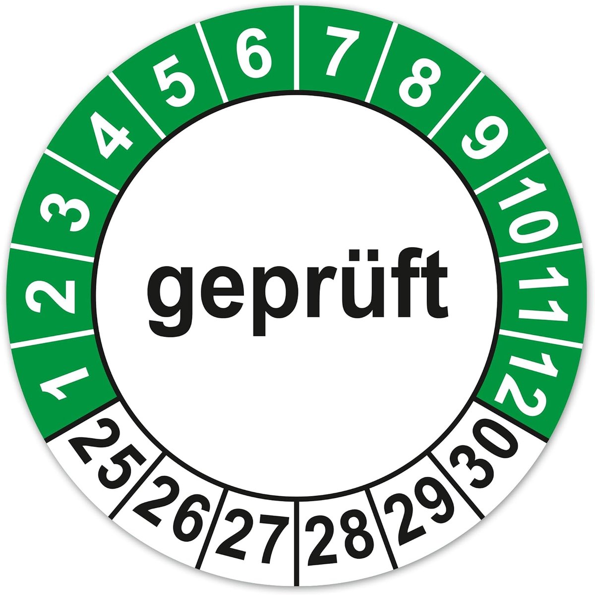 Testlabels 30 mm - zelfklevend vinyl - waterdicht - betrouwbare markering voor apparaten - ShopVlot